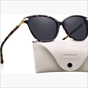 Cat Eye Polarized Sunglasses with Acetate Frame UV400 Protection